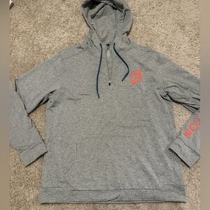 Peloton women's gray 1/4 zip relaxed fit long sleeve pullover hoodie size XL